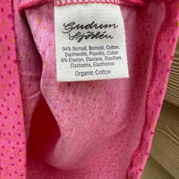 Gudrun Sjöden Organic Cotton Tee - Pink Dot Print - Size M - Picture 3 of 6